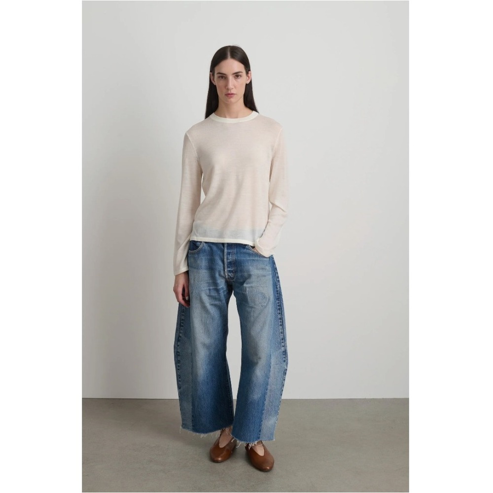 B Sides Vintage Indigo Lasso Jean High Rise Curved Leg Denim Size 26